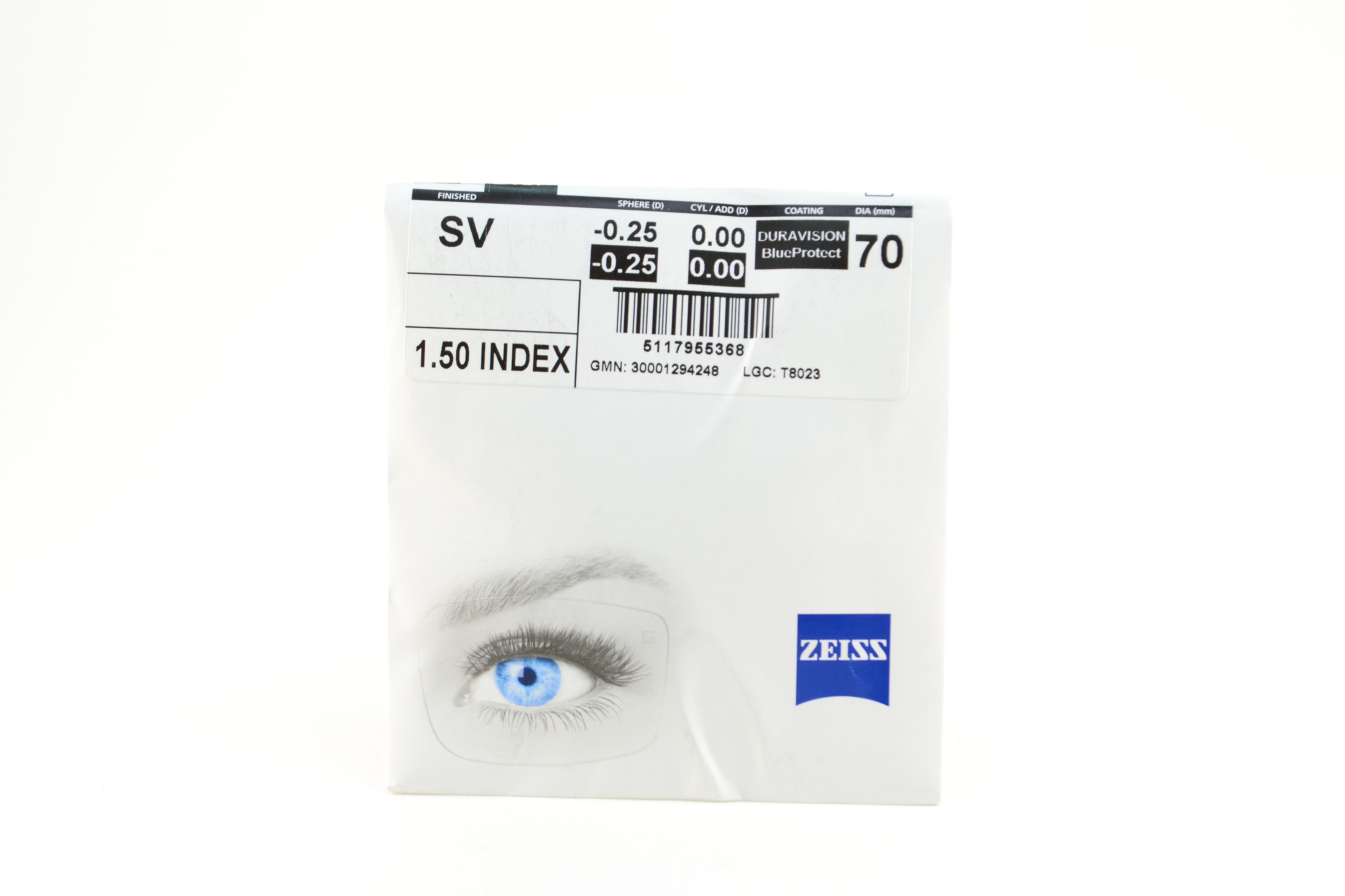 Очковые линзы Zeiss BlueProtect UV 1.50 1 шт